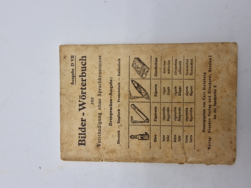 Original Bilder-Wörterbuch" (billedordbog) - ww2
