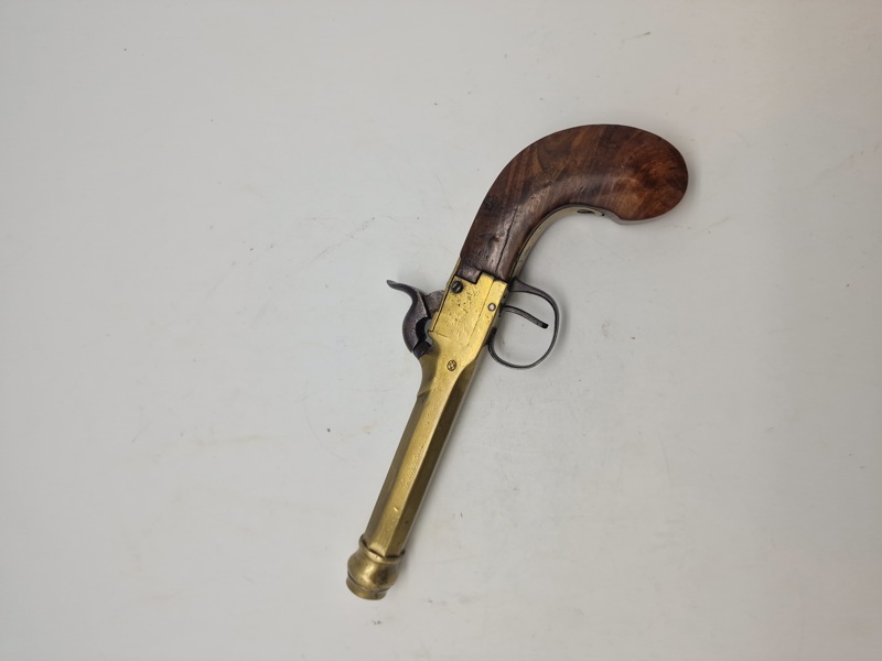 Original belgisk perkussionspistol (Liege) 1800 tallet 