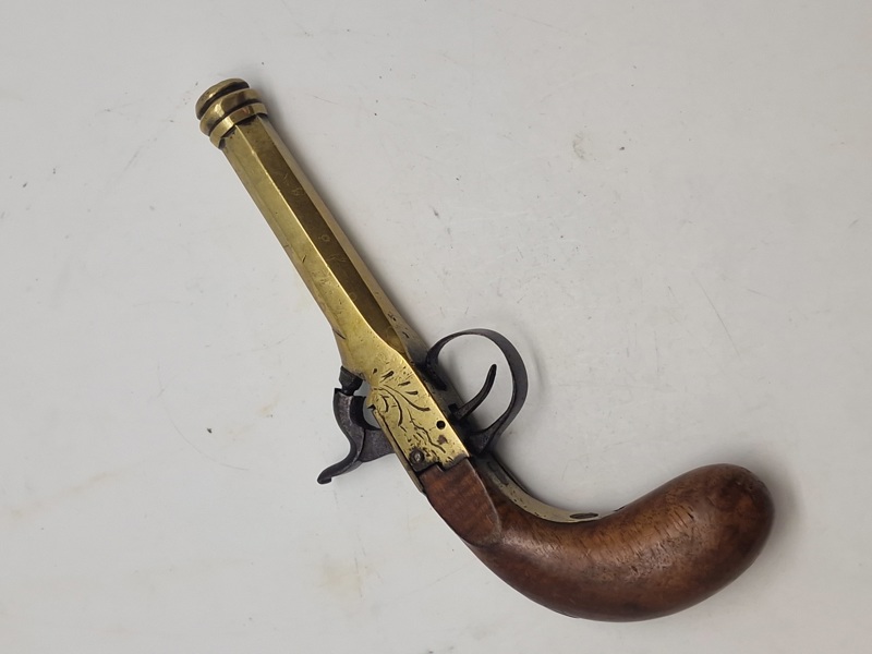 Original belgisk perkussionspistol (Liege) 1800 tallet 