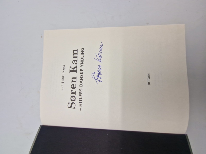 Søren Kam -Hitlers Danske yngling med original Søren Kam signatur