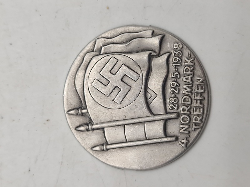 Originalt Nordmark treffen badge - ww2 Nordslesvig
