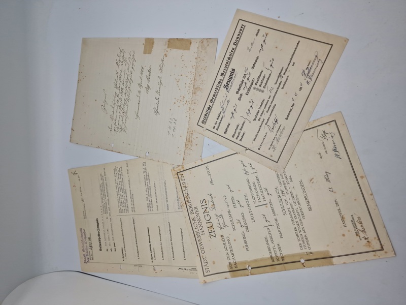 Samling tyske papirer fra 1920’erne 