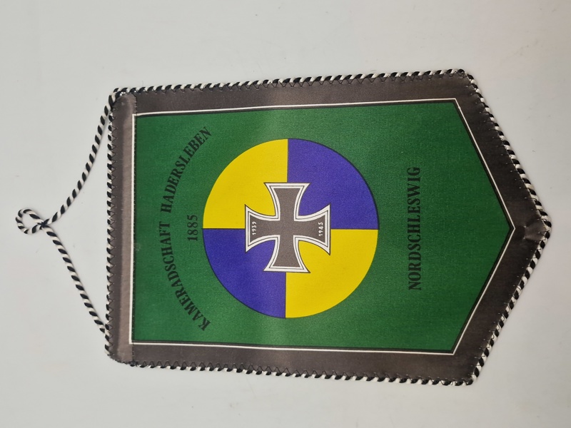 Original vimpel efra "Kameradschaft Hadersleben" i Nordslesvig - Veteran forening