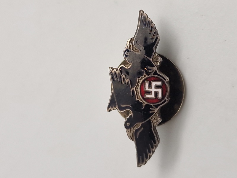 Sjældent Originalt Dansk WW2 D:N:S:A:P: ravnemærke