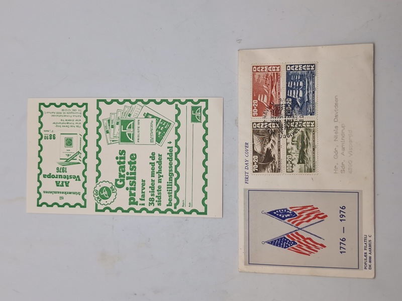 Originalt “First Day Cover”