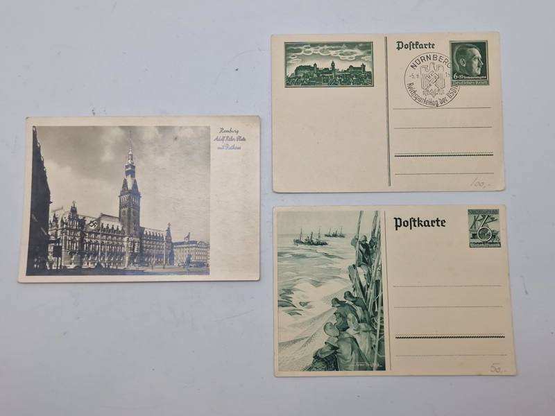 Samling originale tyske ww2 postkort