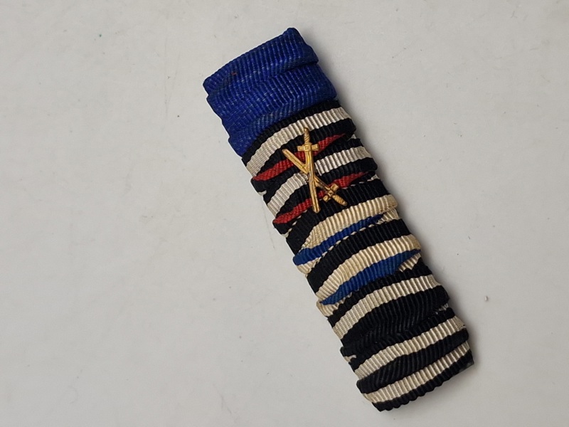 Original bandspange, Eisernes Kreuz 2 Klasse 1914, Bayerischer Militärverdienstorden, Ehrenkreuz für Frontkämpfer und Für Treue Dienst medallie