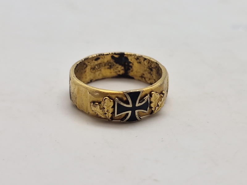 Original Tysk WW1 patriotisk fingering 