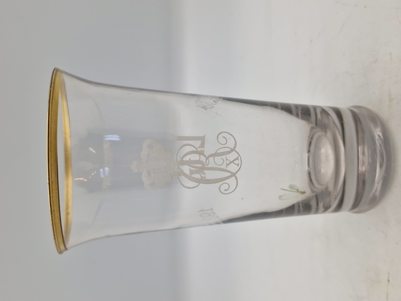 Originalt Christian X livgarde glas