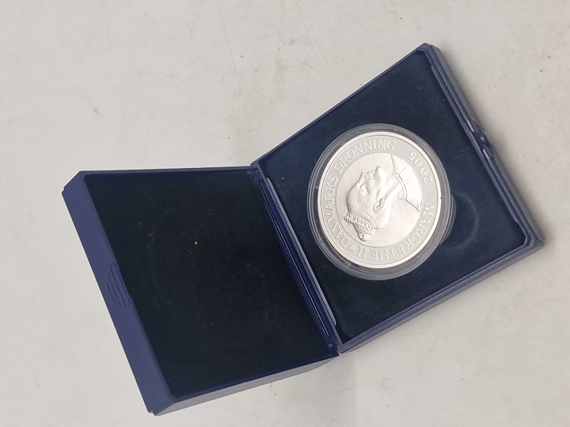 dansk 10-kroners erindringsmønt, der blev udgivet i 2005 i anledning af H.C. Andersens 200-års fødselsdag - sølv, 31 gram