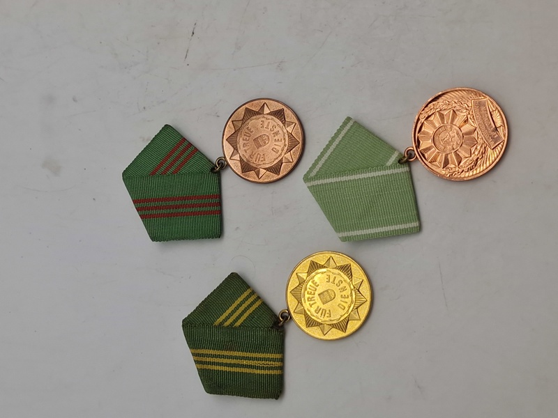 Medaille für treue Dienste in den bewaffneten Organen 1-2-3