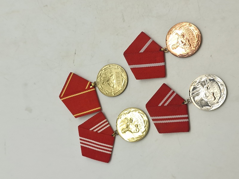 Samling Medaille für treue Dienste in der Nationalen Volksarmee" (Medalje for tro tjeneste i Nationale Volksarmee) fra Østtyskland (DDR).