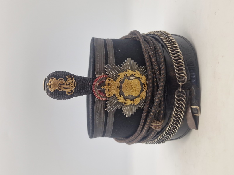 Original Kepi model 1880 for officerer v. fodfolket pompon + svejf  1889 