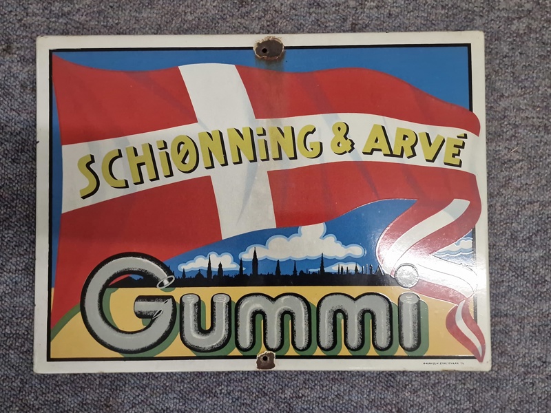 Originalt Emaljeskilt 