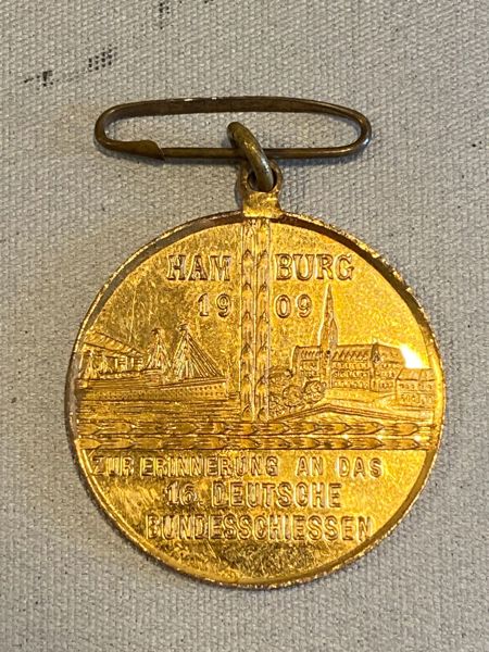 Original tysk skyde medalje fra 1909