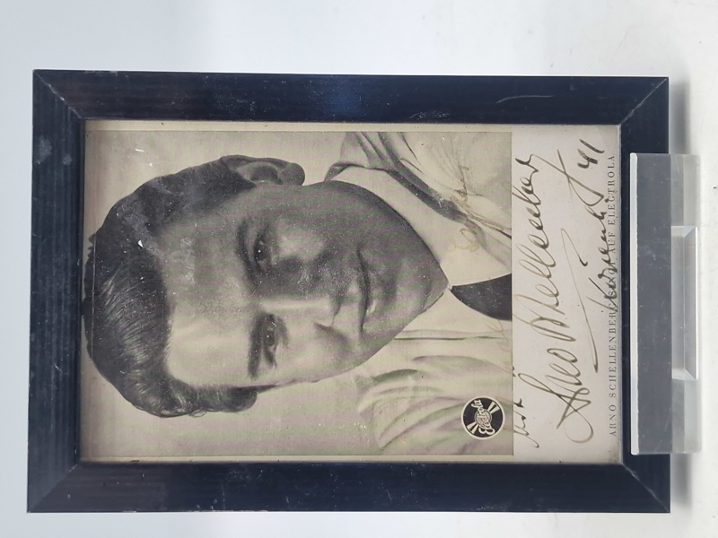 Original Arno Schellenberg autograf 
