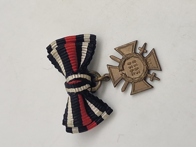 Originalt miniature Ehrenkreuz für frontkämpfer 1 Weltkrieg