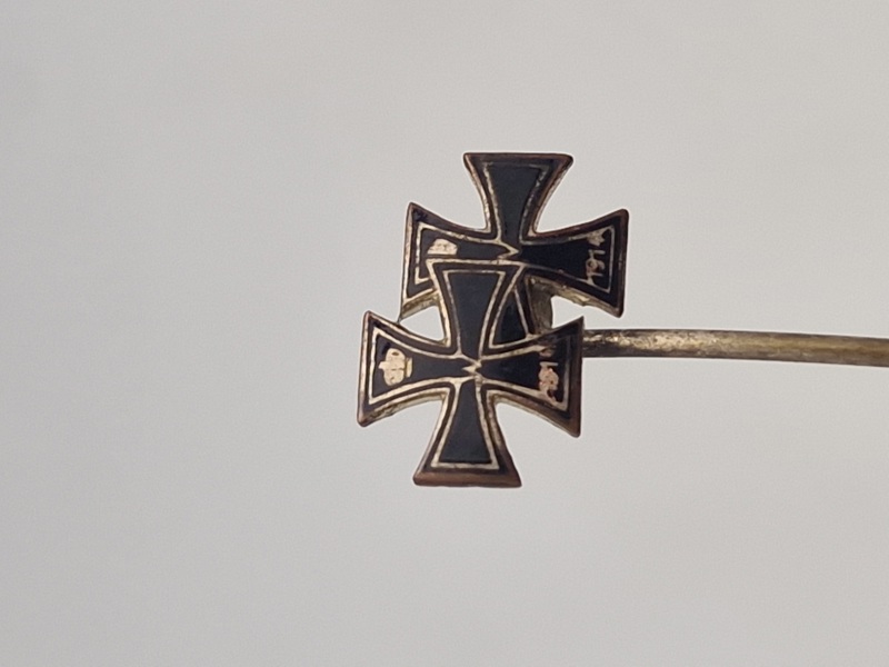 Original Tysk WW1 revers medalje spange, Ek 1 og 2 