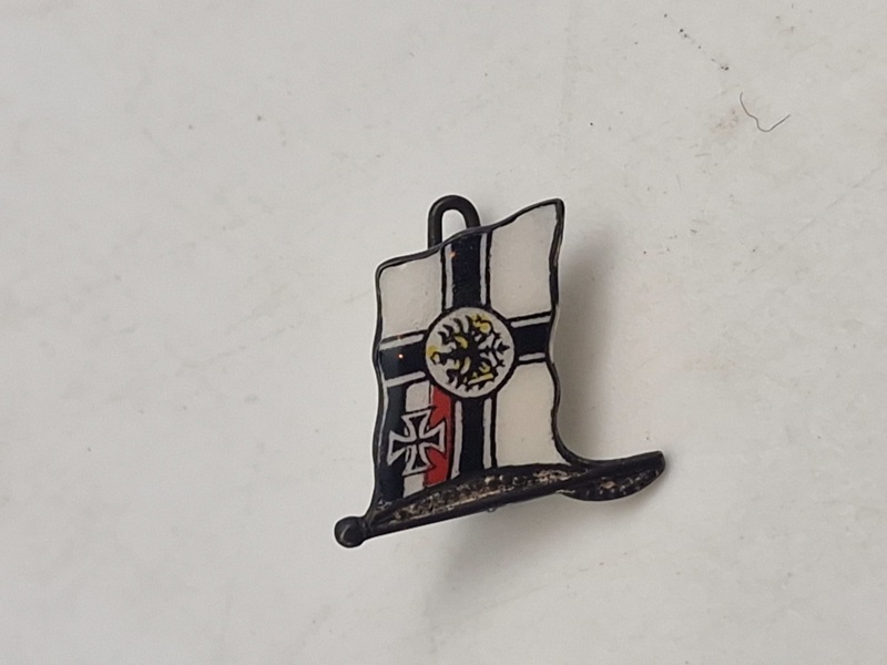 Original tysk patriotisk pin - ww1 Marinen 