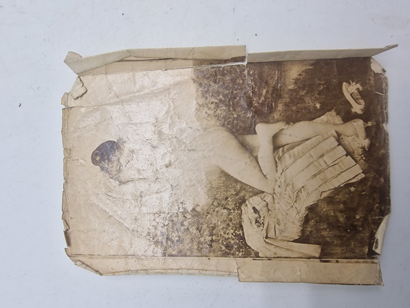 Originalt Antikt erotisk postkort