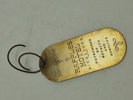 Vintage Raffles Luxury Hotel Singapore Brass Hotel Room Key Keychain Fob