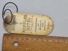 Vintage Raffles Luxury Hotel Singapore Brass Hotel Room Key Keychain Fob