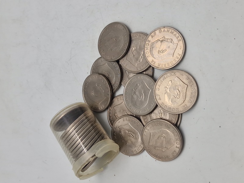 Samling danske 5 kroner 