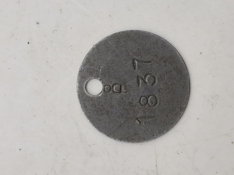 Original Sjælden ID disk fra Korps Ågesen WW2 