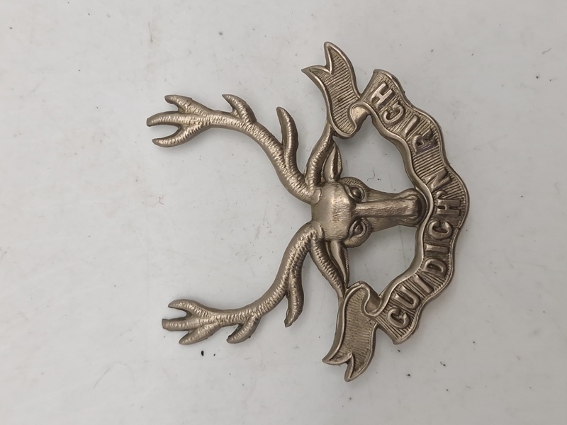 Originalt The Seaforth Highlanders – White Metal Cap Badge