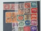 Samling originale tyske ww2 frimærker