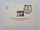Originalt Deutsche Post Osten ein Jahr Generalgouvernement 26 Oktober 1940. Warschau