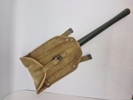 Original dansk anvendt feltspade med webbinghylster