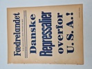 Original spiseseddel fra den nazistiske danske avis “Fædrelandet” 