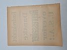 Original spiseseddel fra den nazistiske danske avis “Fædrelandet” 