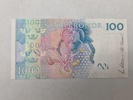Original svensk 100 krone seddel (Ucirkuleret