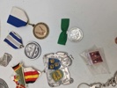 Lot diverse pins og medaljer 