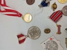 Lot diverse pins og medaljer 