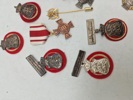 Lot diverse pins og nåle fra De Danske Forsvarsbrødre 