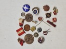 Samling pins og marker 