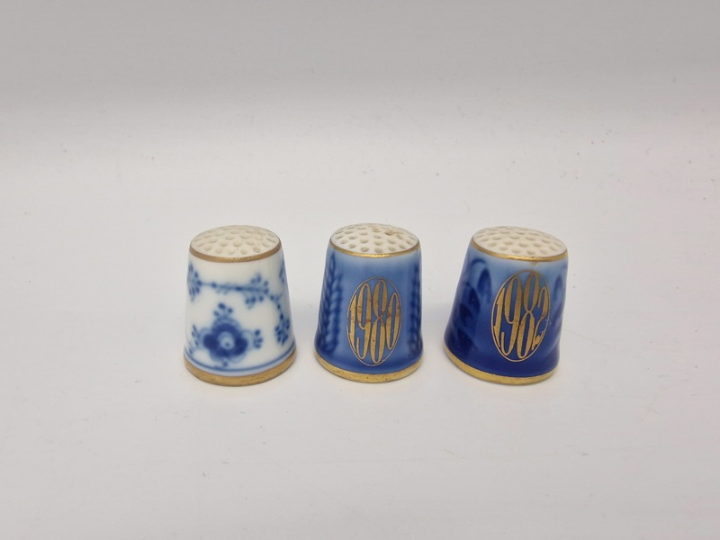Fingerbøl fra Royal Copenhagen bl.a. et muselmalet