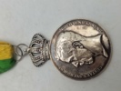 Original medalje fra Det Kongelige Patriotiska Sällskapet, tildelt Rudolf Ekberg for "Långvarig trogen tjenst" (langvarig trofast tjeneste). 