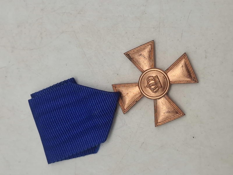 Original Prussia Dienstauszeichnung Kreuz 1. Klasse für XV Dienstjahren (gold color)
