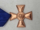 Original Prussia Dienstauszeichnung Kreuz 1. Klasse für XV Dienstjahren (gold color)