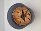Original tysk M/40 hjelm, brugt efter krigen 
