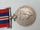 Original britisk kampagnemedalje, der blev tildelt borgere i det britiske Commonwealth for deres tjeneste under Anden Verdenskrig - navngiven 