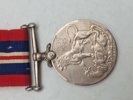 Original britisk kampagnemedalje, der blev tildelt borgere i det britiske Commonwealth for deres tjeneste under Anden Verdenskrig - navngiven 