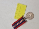 Original britisk kampagnemedalje, der blev tildelt borgere i det britiske Commonwealth for deres tjeneste under Anden Verdenskrig - navngiven 