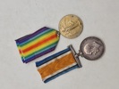 Originale engelsk ww1 medalje lot, navngivet 