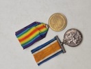 Originale engelsk ww1 medalje lot, navngivet 