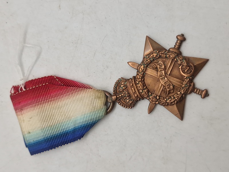 Original Engelsk WW1, 1914.15 star med Navn